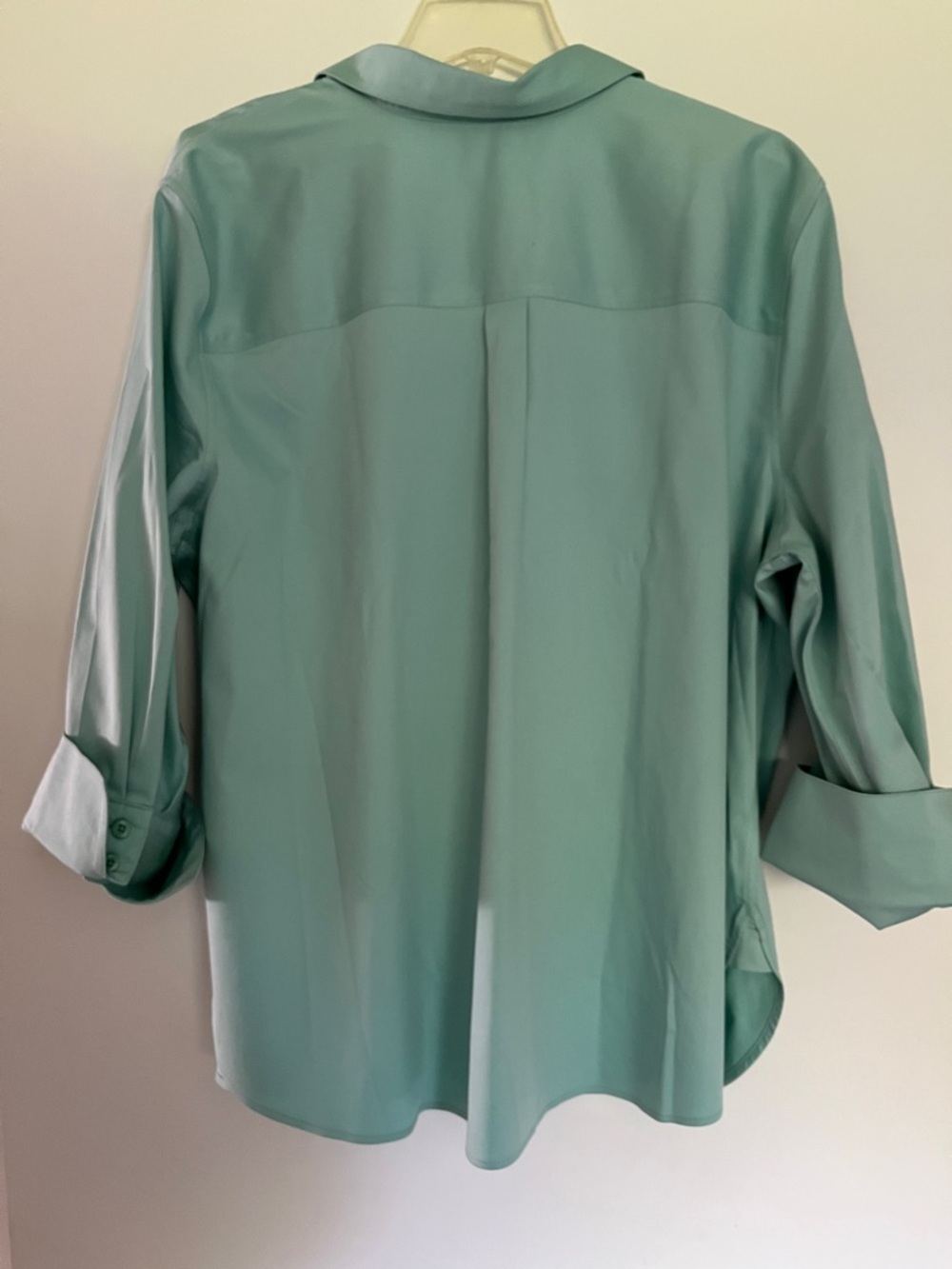 Chico's plus size Mint Green 3/4 sleeve blouse 4/XXL - Picture 3 of 4